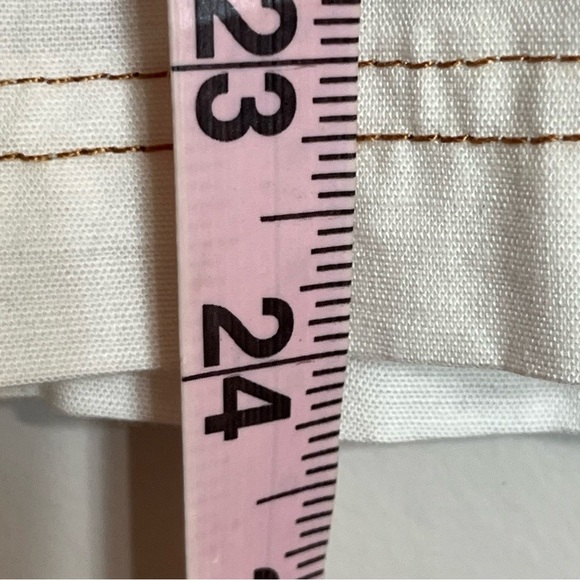 Girls' Art Class High-Rise Wide Leg Jeans White Contrast Stitching Size Large 10 - Picture 7 of 11